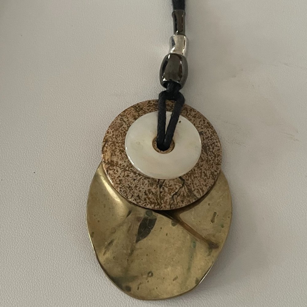 RLM Studio Pendant Necklace on Black Cord